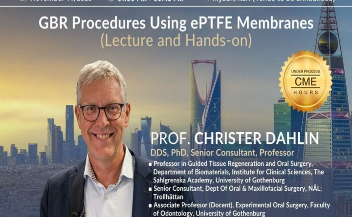 GBR Procedures Using ePTFE Membranes (Lecture and Hands-on)