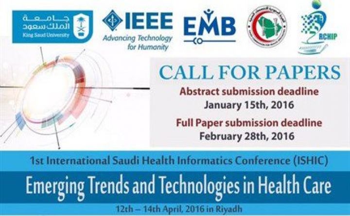 1st International Saudi Health Informatics Conference (ISHIC)