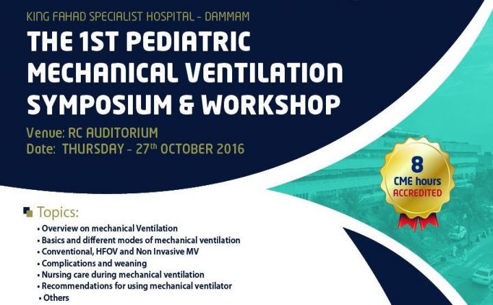 THE 1st PEDIATRIC MECHANICAL VENTILATION SYMPOSIUM &amp; WORKSHOP