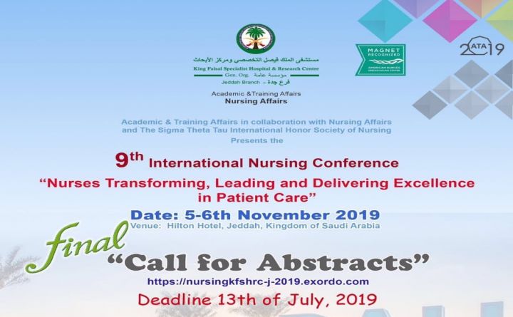 9th International Nursing Conference  &ldquo; Nurses Transforming , Leading and Delivering Excellence in Patient Care &a