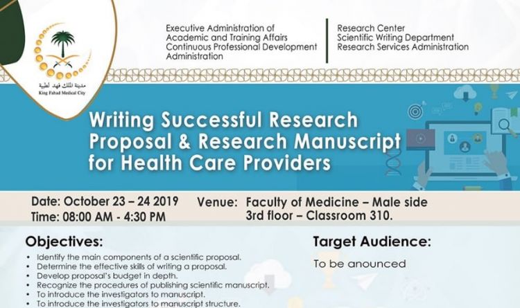 Writing Successful Research Proposal &amp; Research Manuscript for Health Care Providers